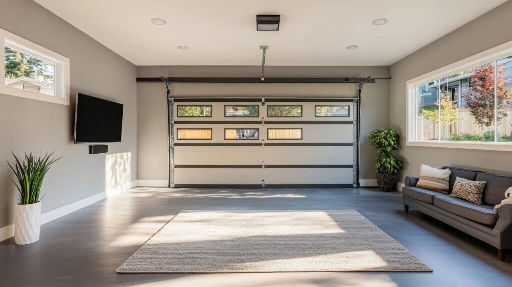 Spacious Garage Conversion: Modern Interior Design